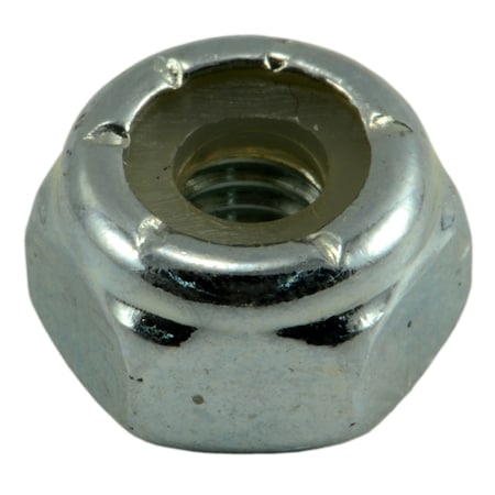 Nylon Insert Lock Nut, #10-32, Steel, Grade 2, Zinc Plated, 100 PK